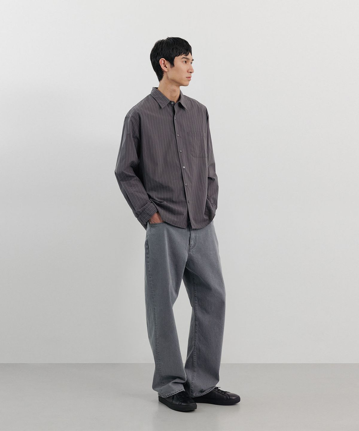 블랭크룸(BLANKROOM) 밀라 데님 팬츠_GRAY