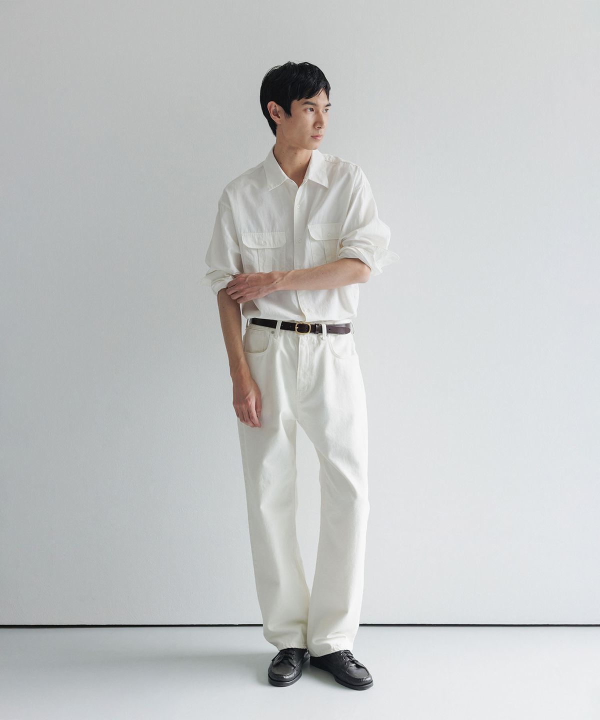 블랭크룸(BLANKROOM) 카로 데님 팬츠_NATURAL