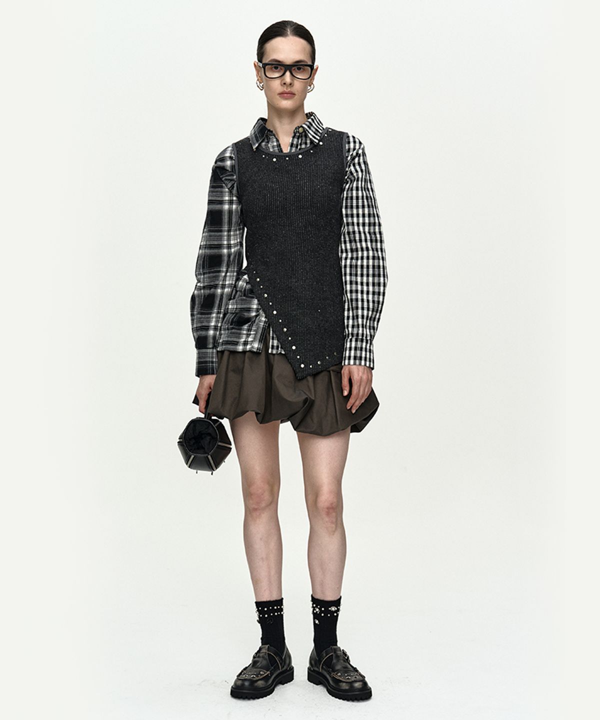 앤더슨벨(ADSB ANDERSSON BELL) HOT-FIX TANK TOP atb1504w(CHARCOAL)