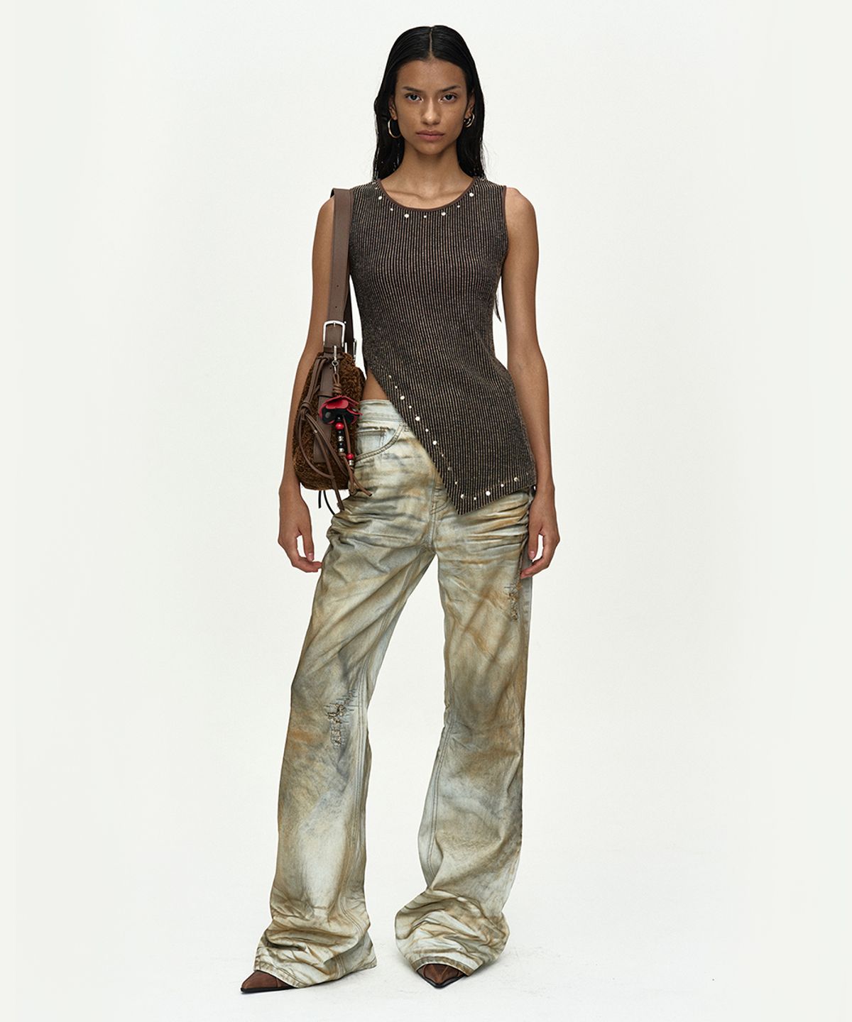 앤더슨벨(ADSB ANDERSSON BELL) HOT-FIX TANK TOP atb1504w(BEIGE)