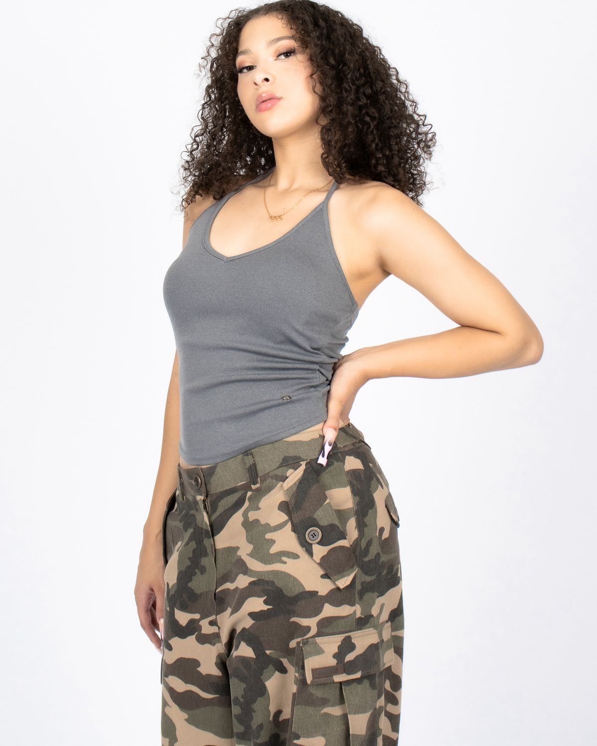쿨시스(COOLSIS) CS BALL HALTER BRA TOP-029 (GRAY)