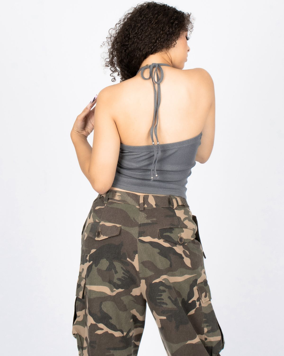 쿨시스(COOLSIS) CS BALL HALTER BRA TOP-029 (GRAY)