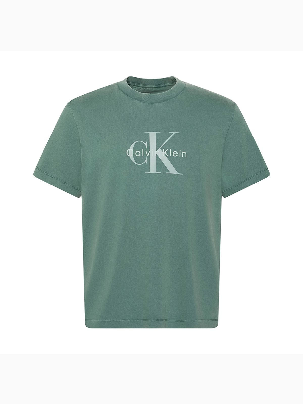 캘빈클라인 진(CALVIN KLEIN JEANS) 애시드 워시 모노로고 그래픽 반팔 티셔츠 4RG832G LH1