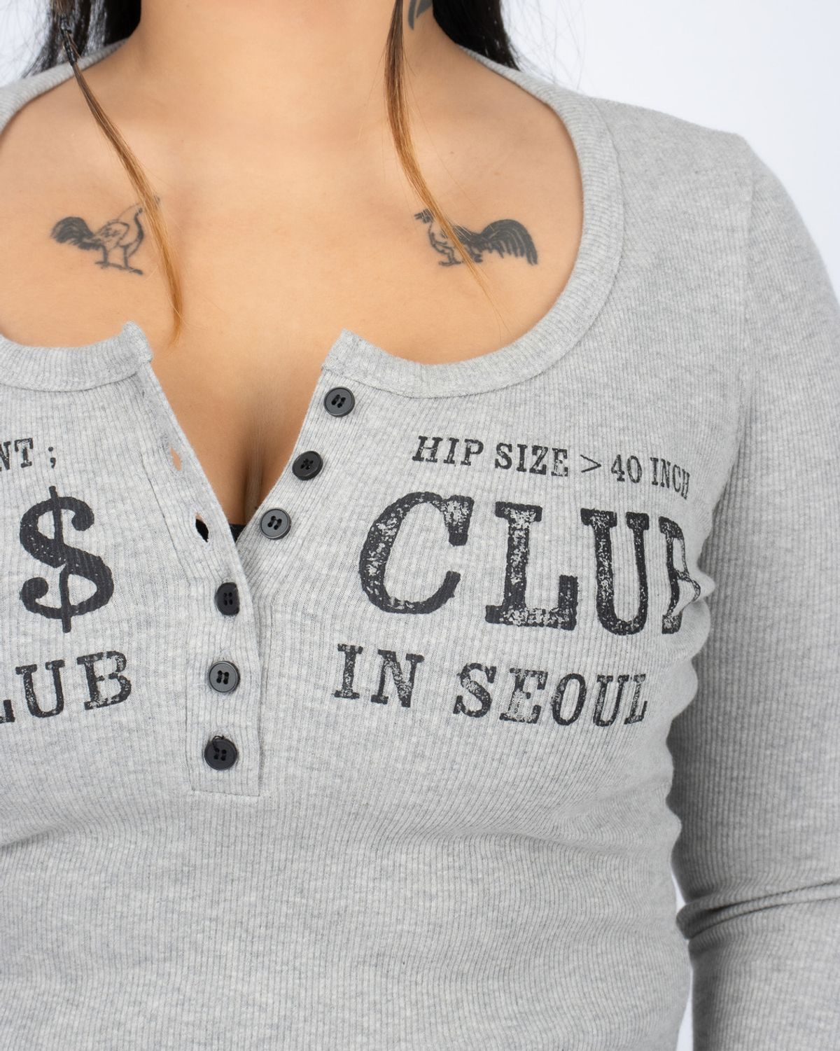 쿨시스(COOLSIS) CS BCLUB BOTTON TOP-034 (GRAY)