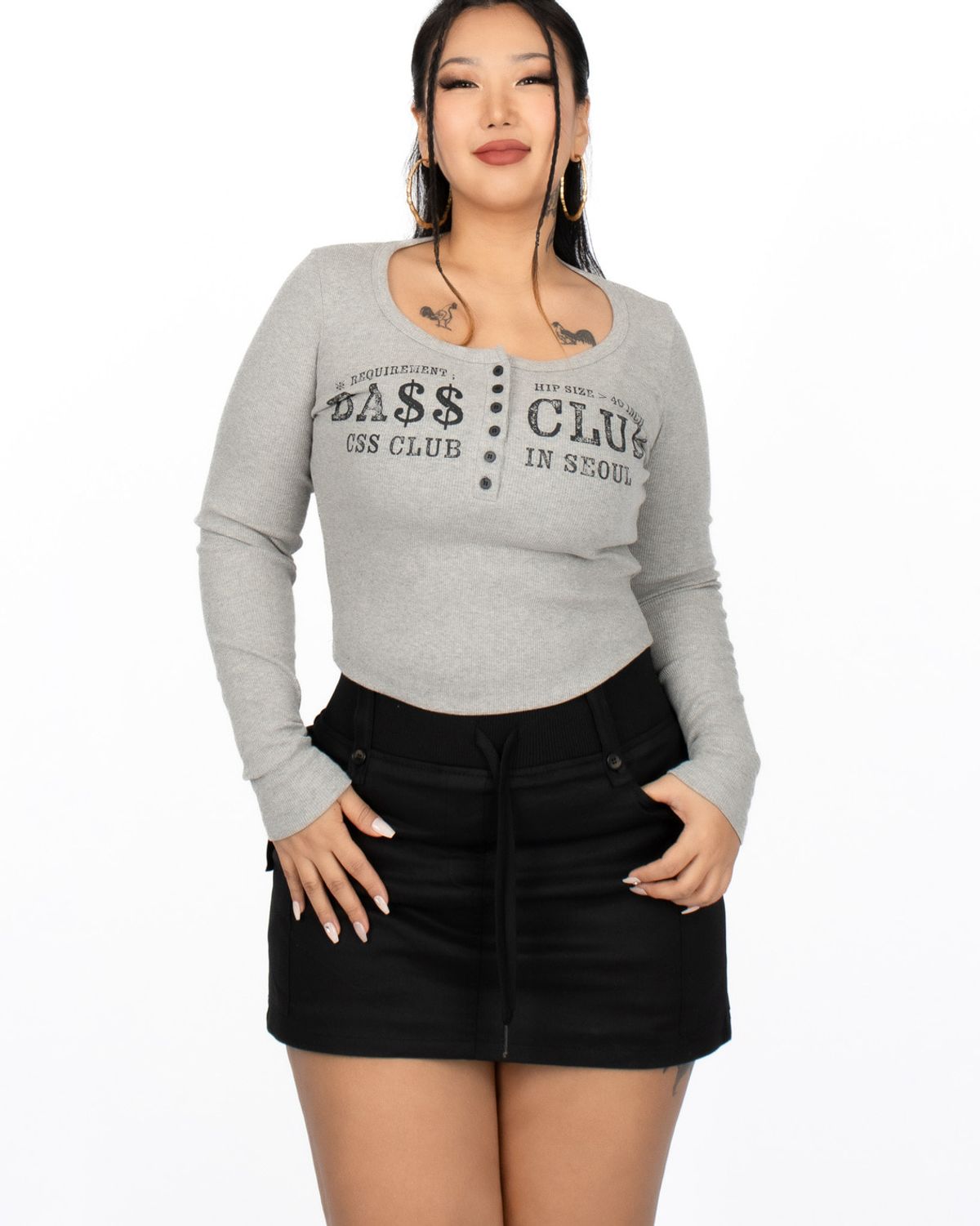 쿨시스(COOLSIS) CS BCLUB BOTTON TOP-034 (GRAY)