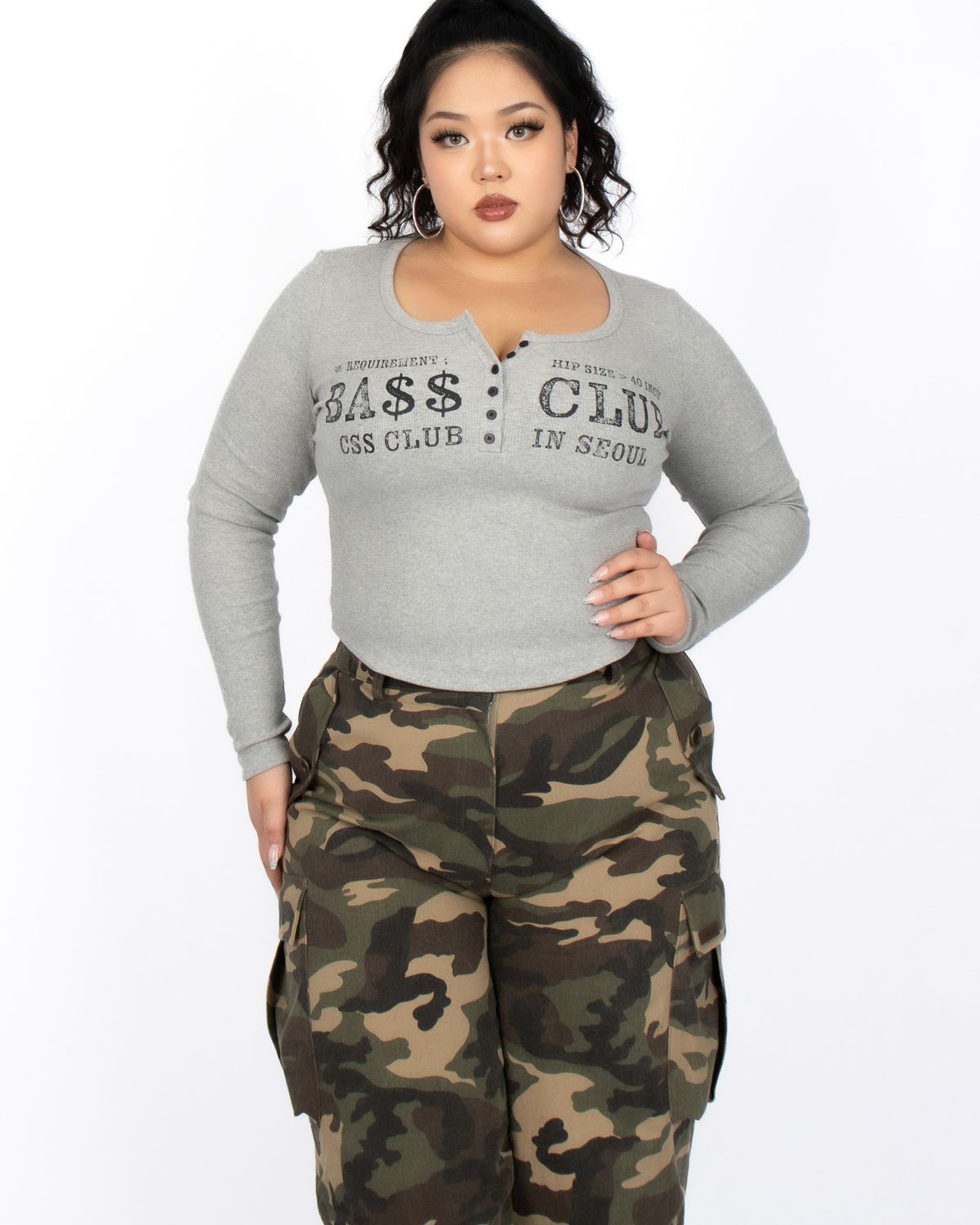 쿨시스(COOLSIS) CS BCLUB BOTTON TOP-034 (GRAY)