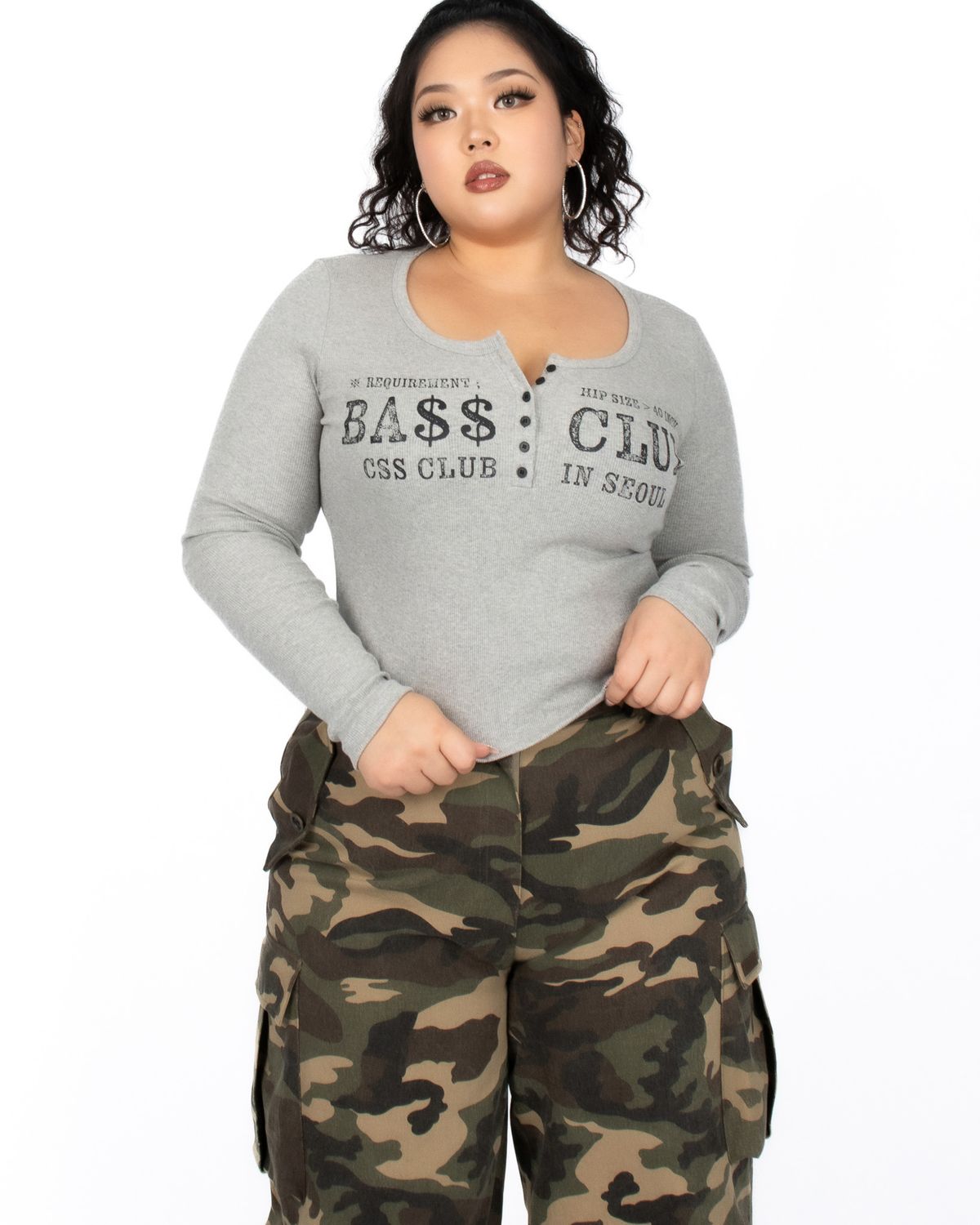 쿨시스(COOLSIS) CS BCLUB BOTTON TOP-034 (GRAY)