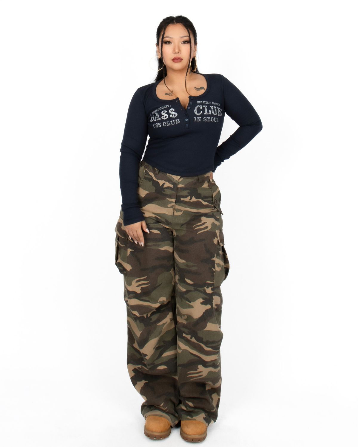 쿨시스(COOLSIS) CS BCLUB BOTTON TOP-034 (NAVY)
