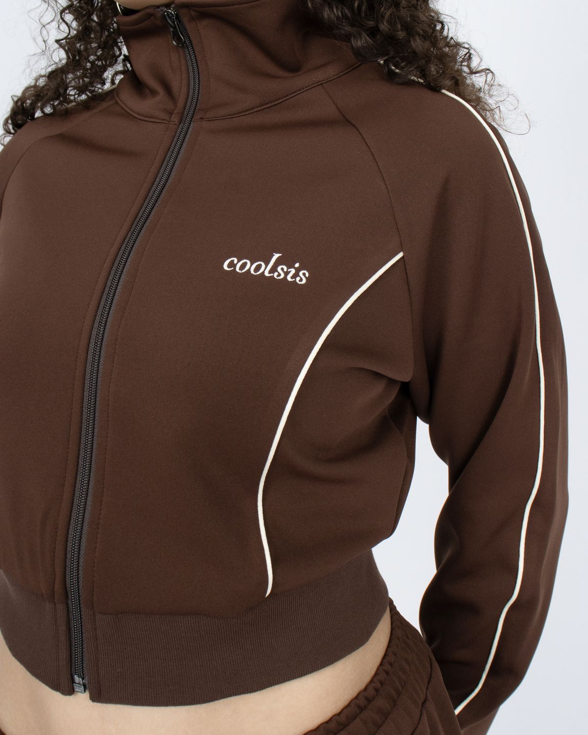쿨시스(COOLSIS) CS PIPING TRACKSUIT JK-009 (BROWN)