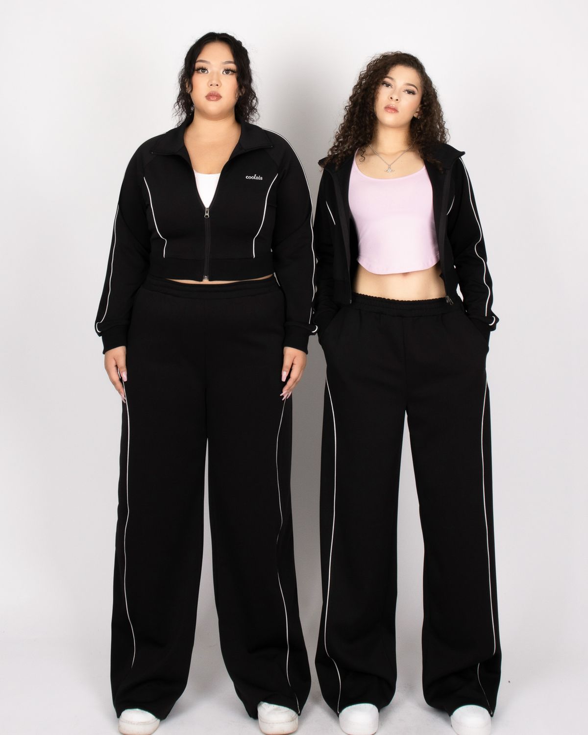 쿨시스(COOLSIS) CS PIPING TRACKSUIT JK-009 (BLACK)