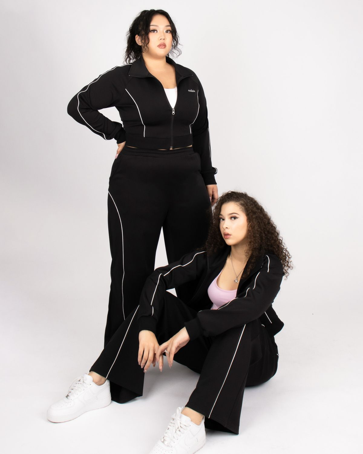 쿨시스(COOLSIS) CS PIPING TRACKSUIT JK-009 (BLACK)