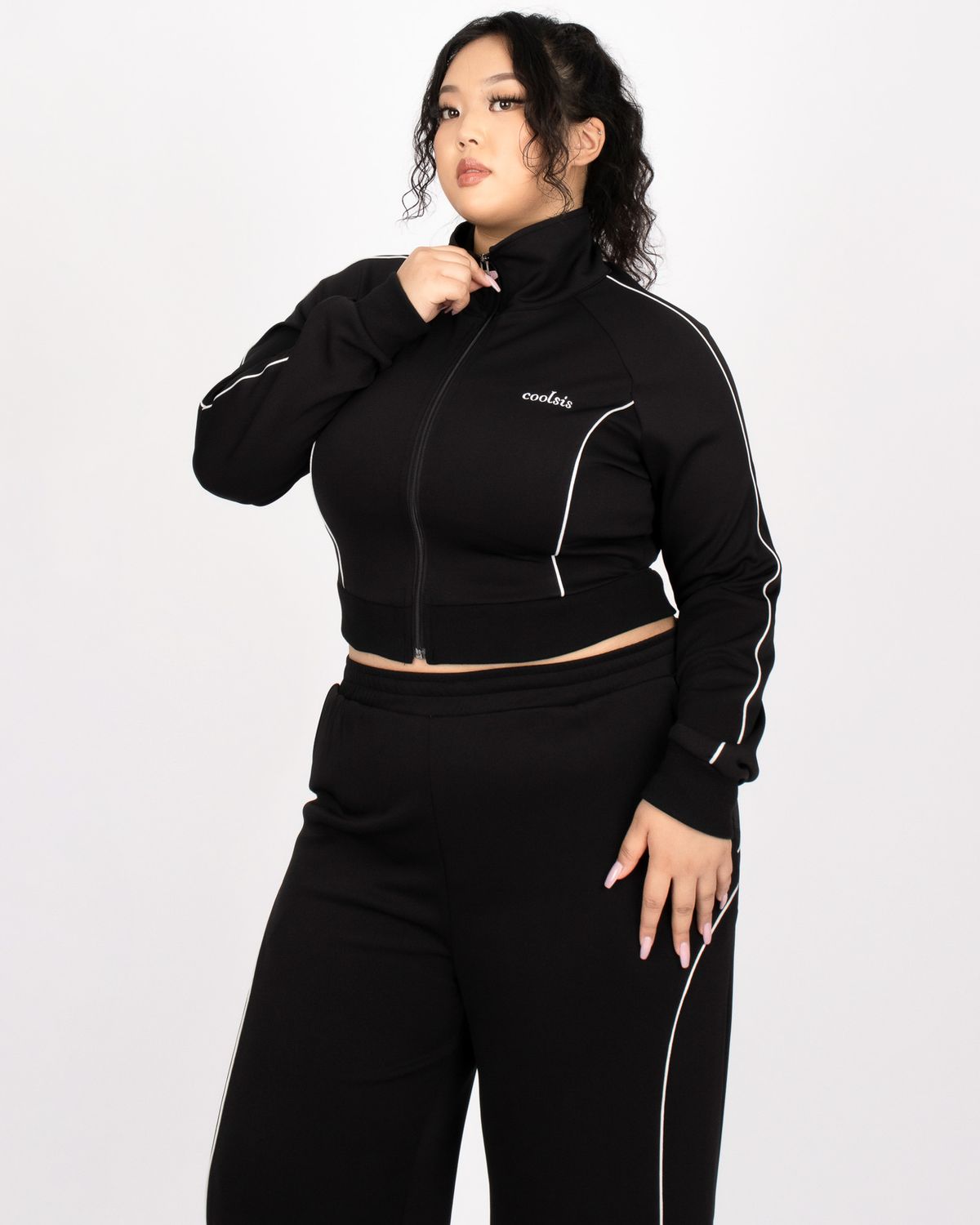 쿨시스(COOLSIS) CS PIPING TRACKSUIT JK-009 (BLACK)