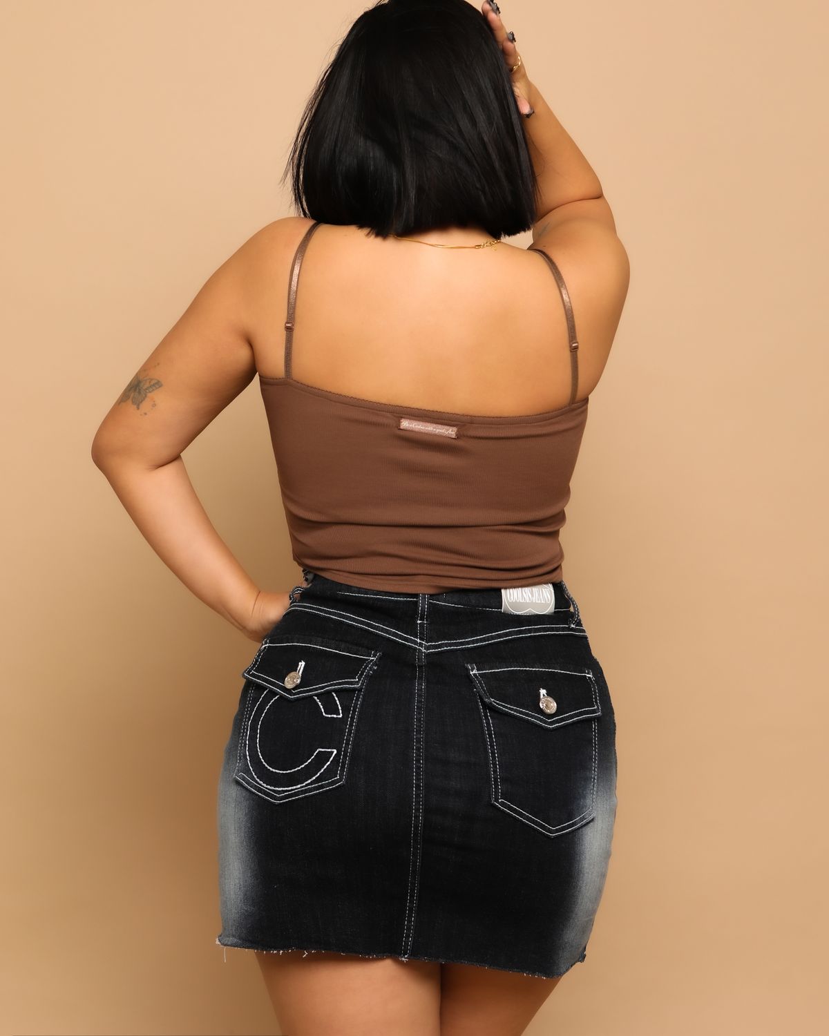 쿨시스(COOLSIS) CS TOP LACE BRA TOP-005 (BROWN)