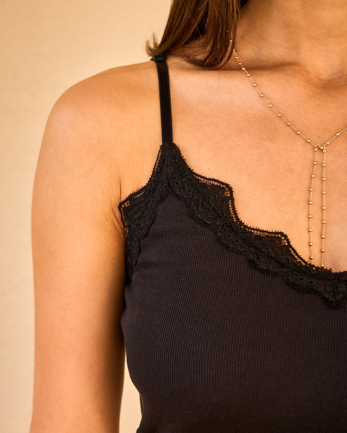 쿨시스(COOLSIS) CS TOP LACE BRA TOP-005 (BLACK)