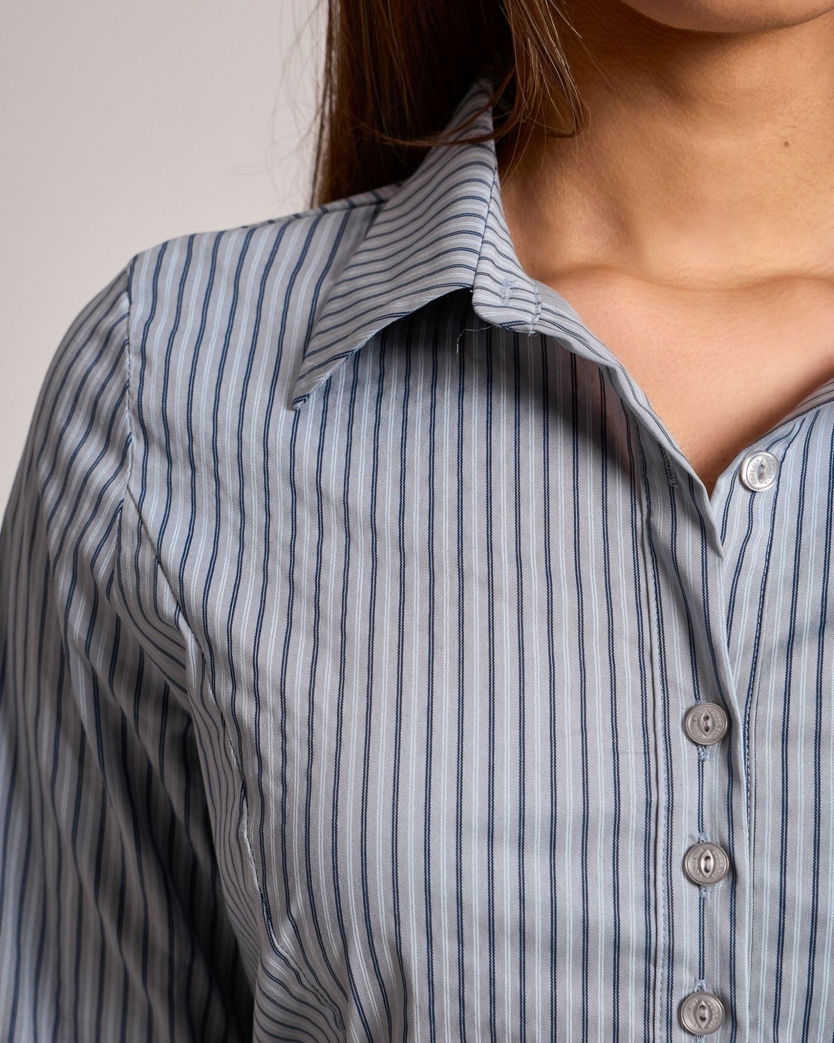 쿨시스(COOLSIS) CS TIE STRING STRIPE SHIRTS-064