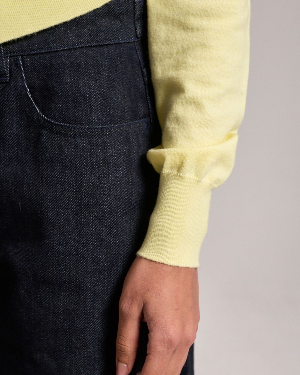 쿨시스(COOLSIS) CS CLASSIC SOFT CROP CARDIGAN-025 (LEMON)