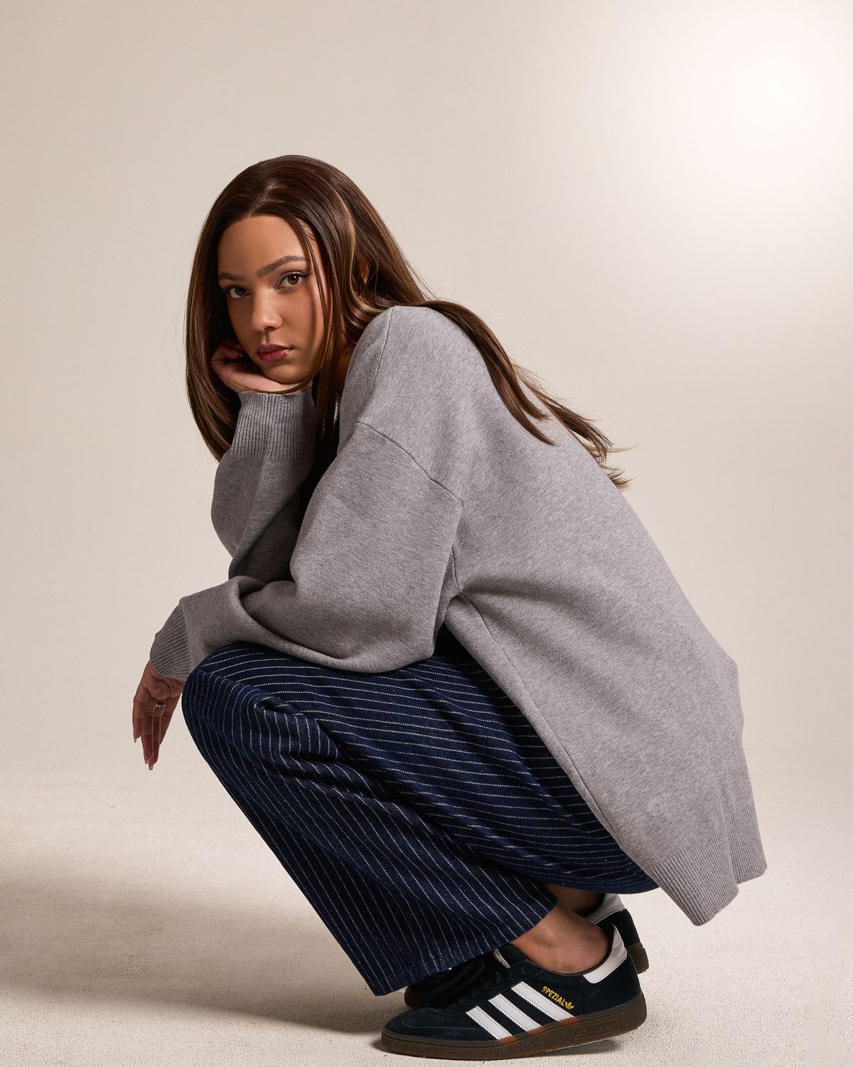 쿨시스(COOLSIS) CS CLASSIC SOFT OVER CARDIGAN-024 (GREY)