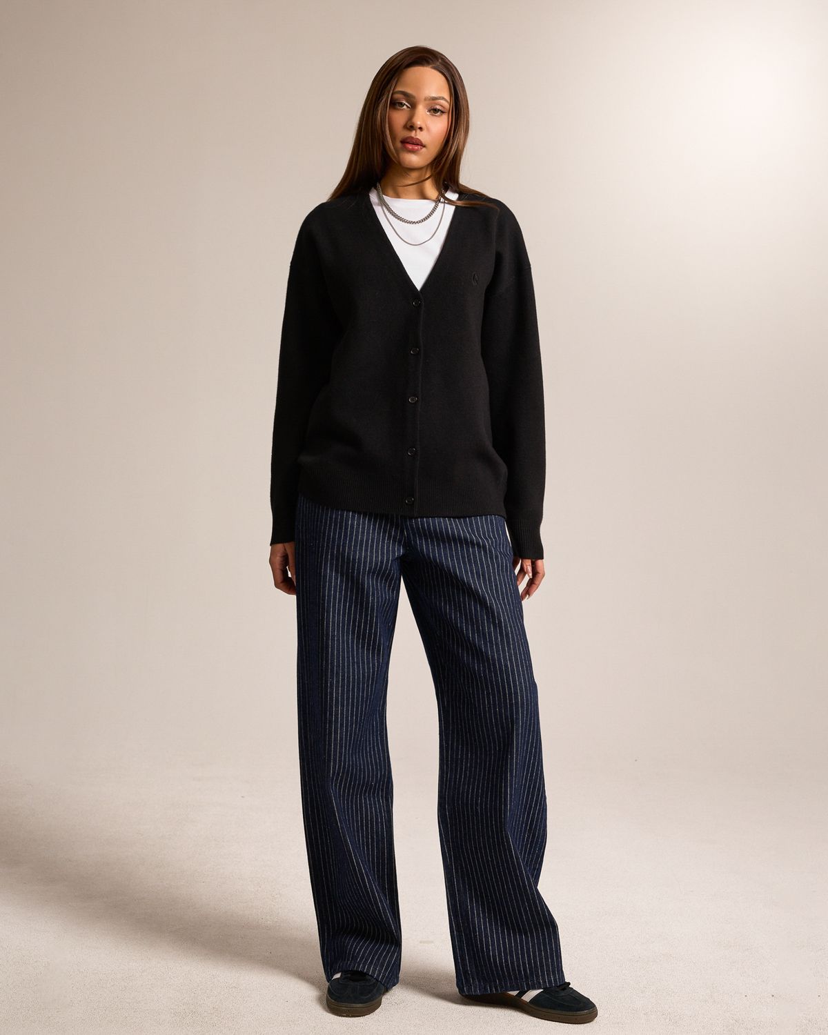 쿨시스(COOLSIS) CS CLASSIC SOFT OVER CARDIGAN-024 (BLACK)
