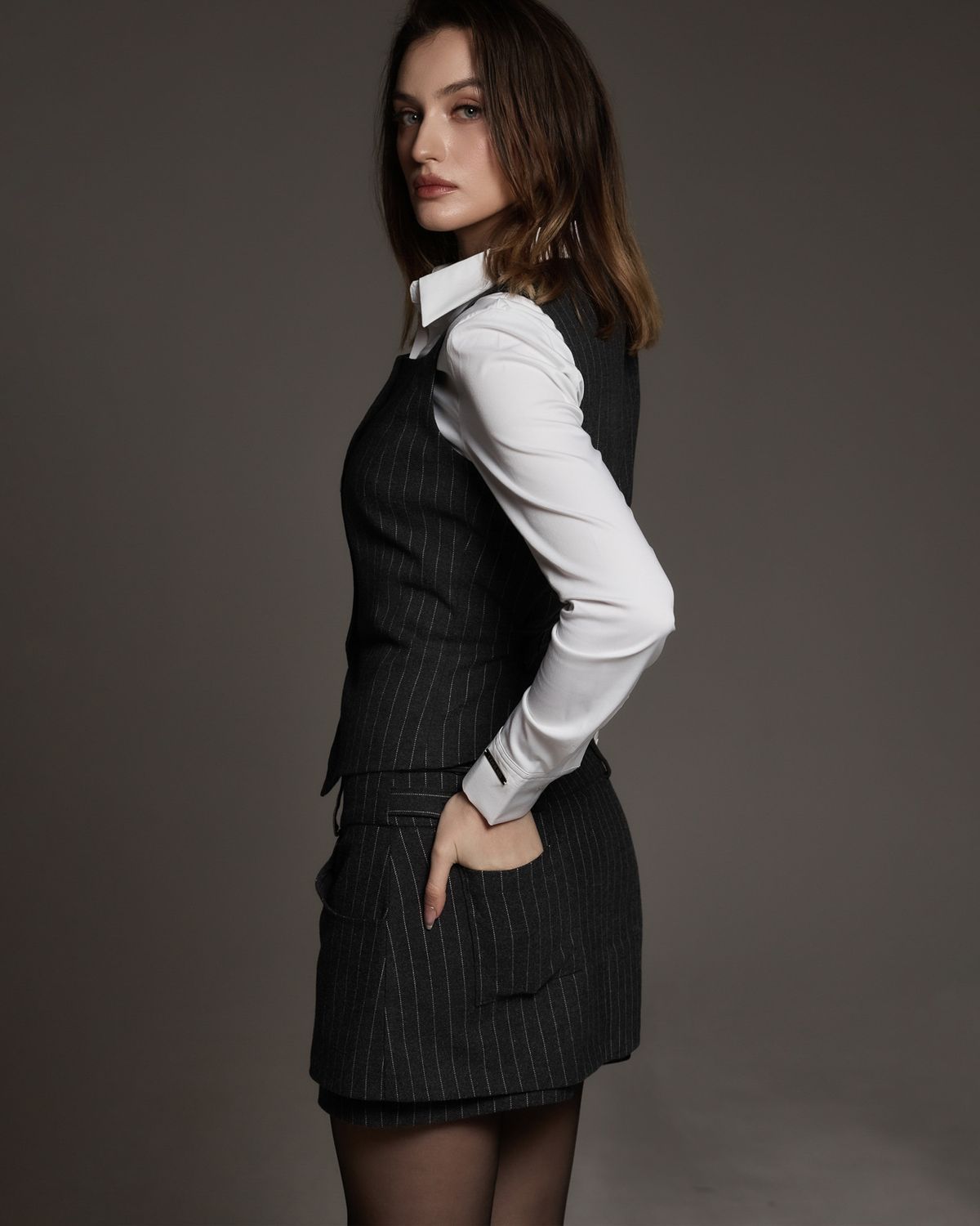 쿨시스(COOLSIS) CS STRIPE WAISTTAP VEST-063