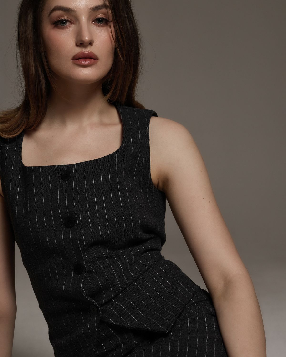 쿨시스(COOLSIS) CS STRIPE WAISTTAP VEST-063