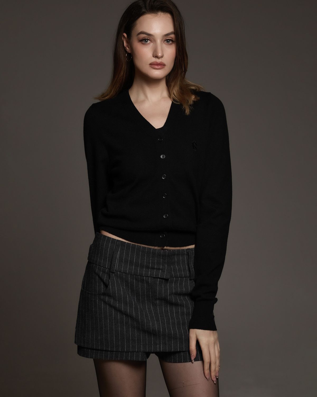 쿨시스(COOLSIS) CS STRIPE LOW WAISTTAP SKORT-064