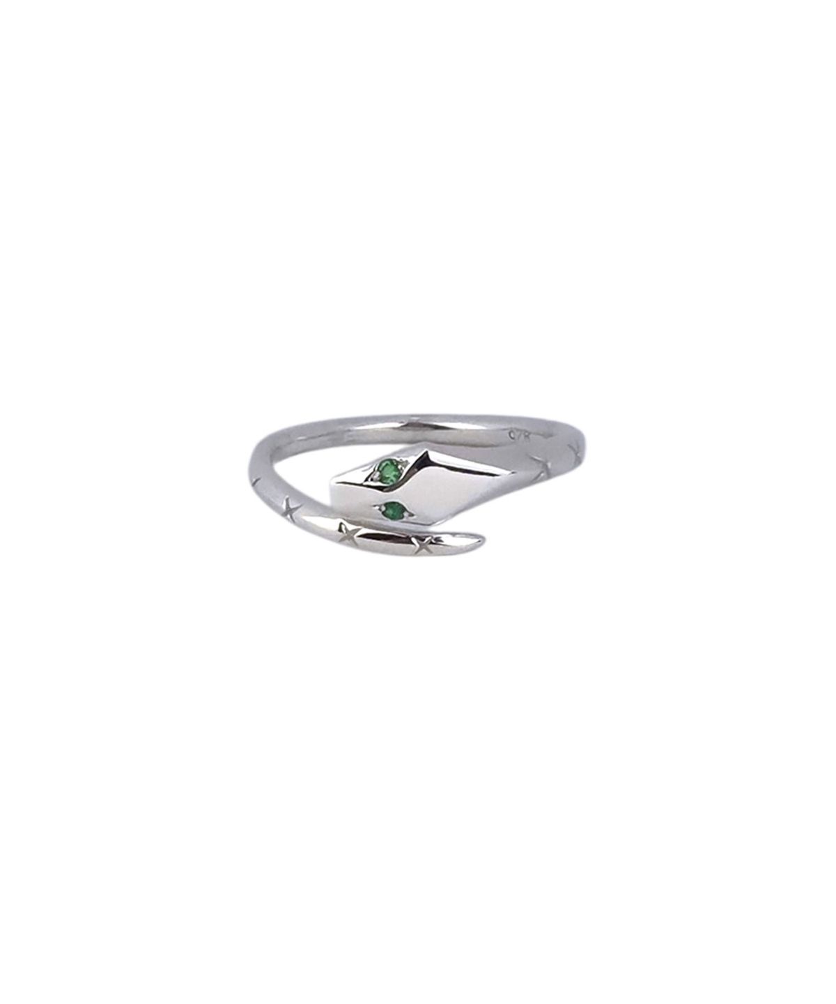 에이지47(AG47) M.C-R-06  Green Eye Snake Ring