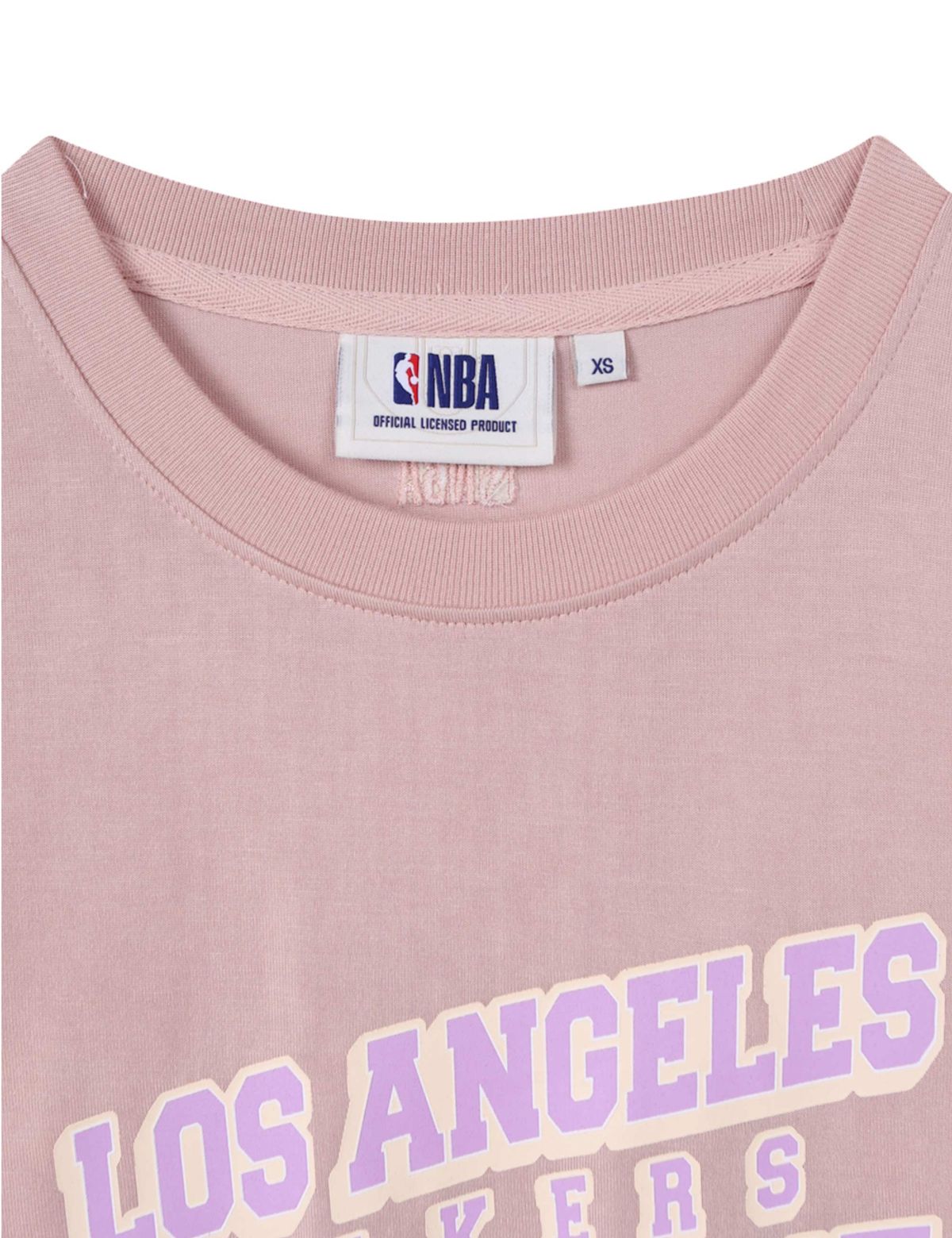 엔비에이(NBA) 여성 팀 레터링 반팔 티셔츠 인디 핑크