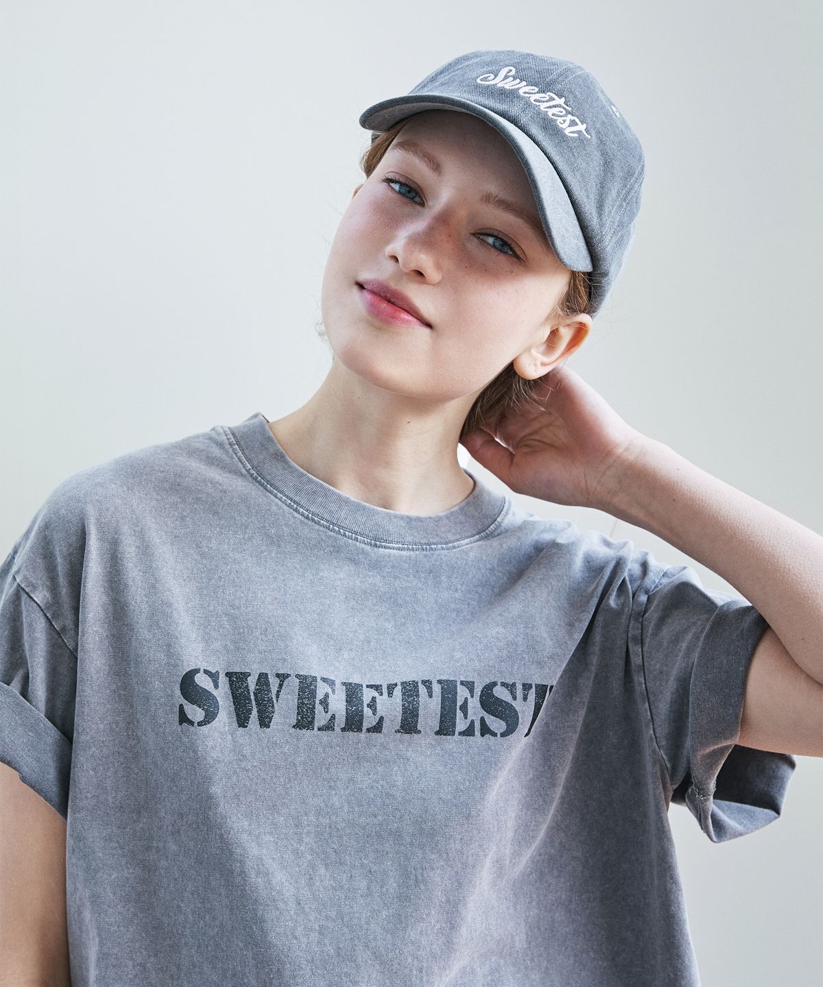 스위트숲(SWEET SOUP) 시그니처 레터링 임브로이더드 캡(WBRCAF2)