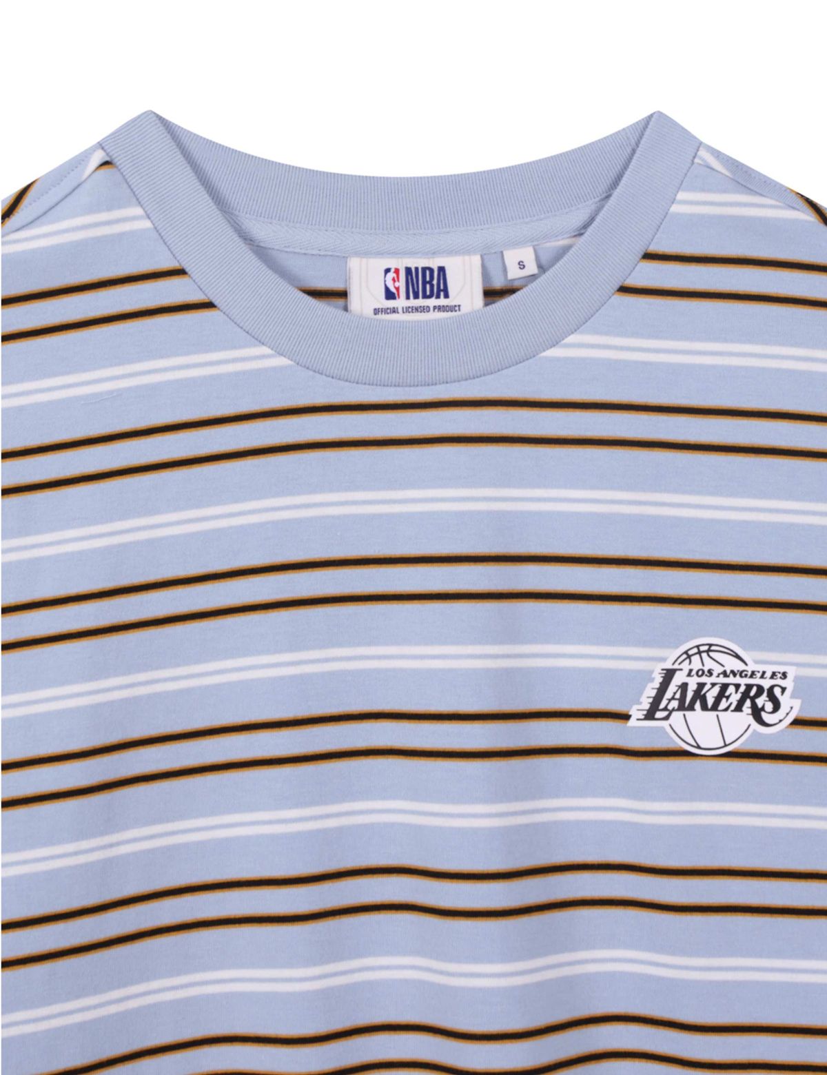 엔비에이(NBA) 멀티 스트라이프 반팔 티셔츠 블루