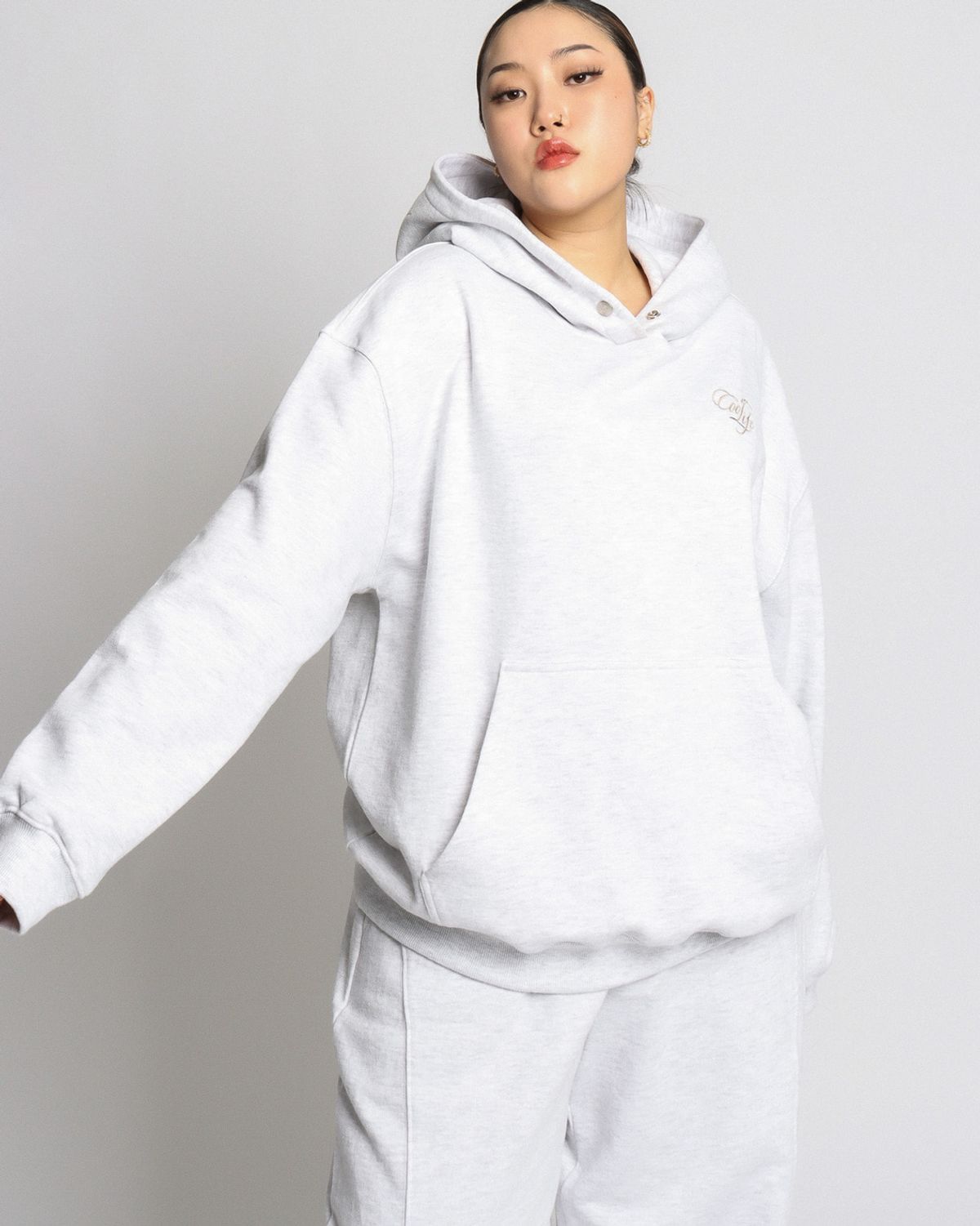 쿨시스(COOLSIS) CS COOL LIFE HOODIE-040 (MELANGE)