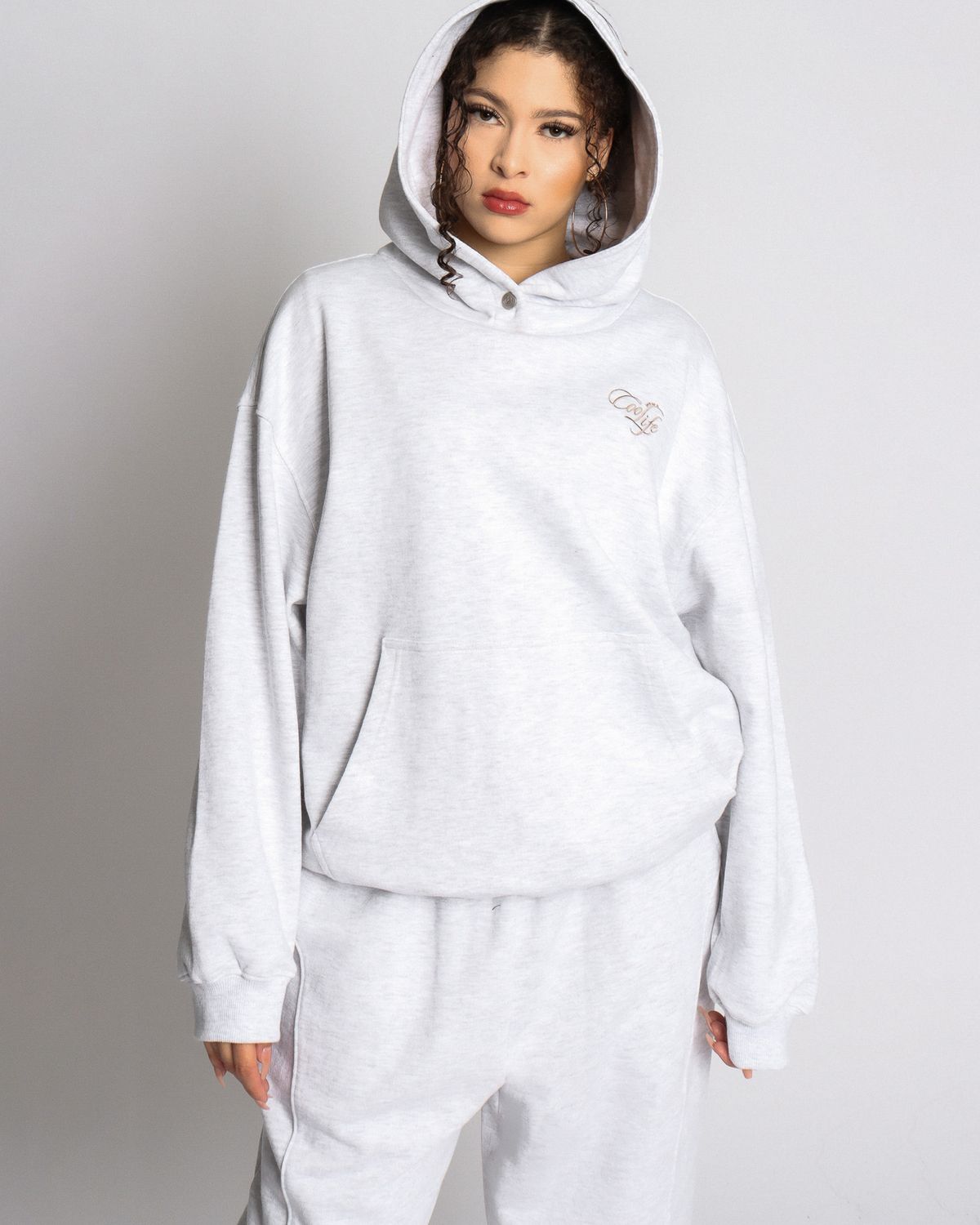 쿨시스(COOLSIS) CS COOL LIFE HOODIE-040 (MELANGE)