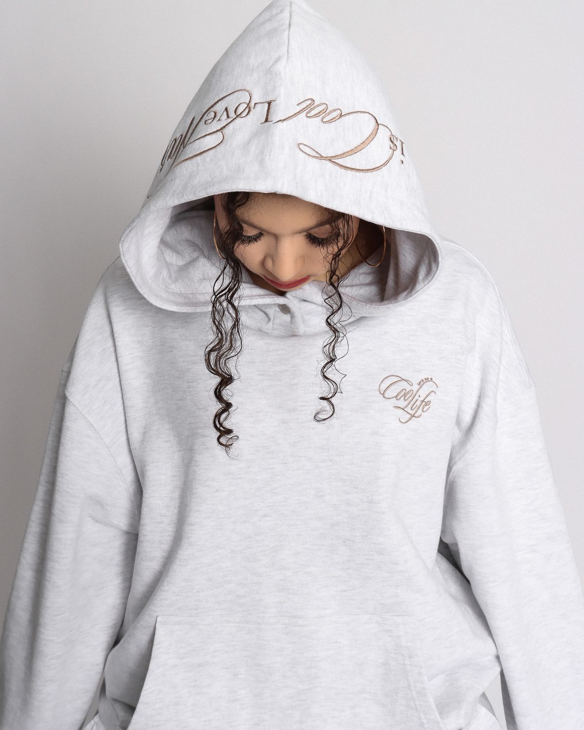 쿨시스(COOLSIS) CS COOL LIFE HOODIE-040 (MELANGE)