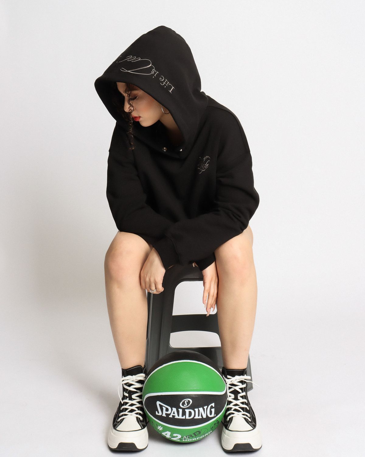 쿨시스(COOLSIS) CS COOL LIFE HOODIE-040 (BLACK)