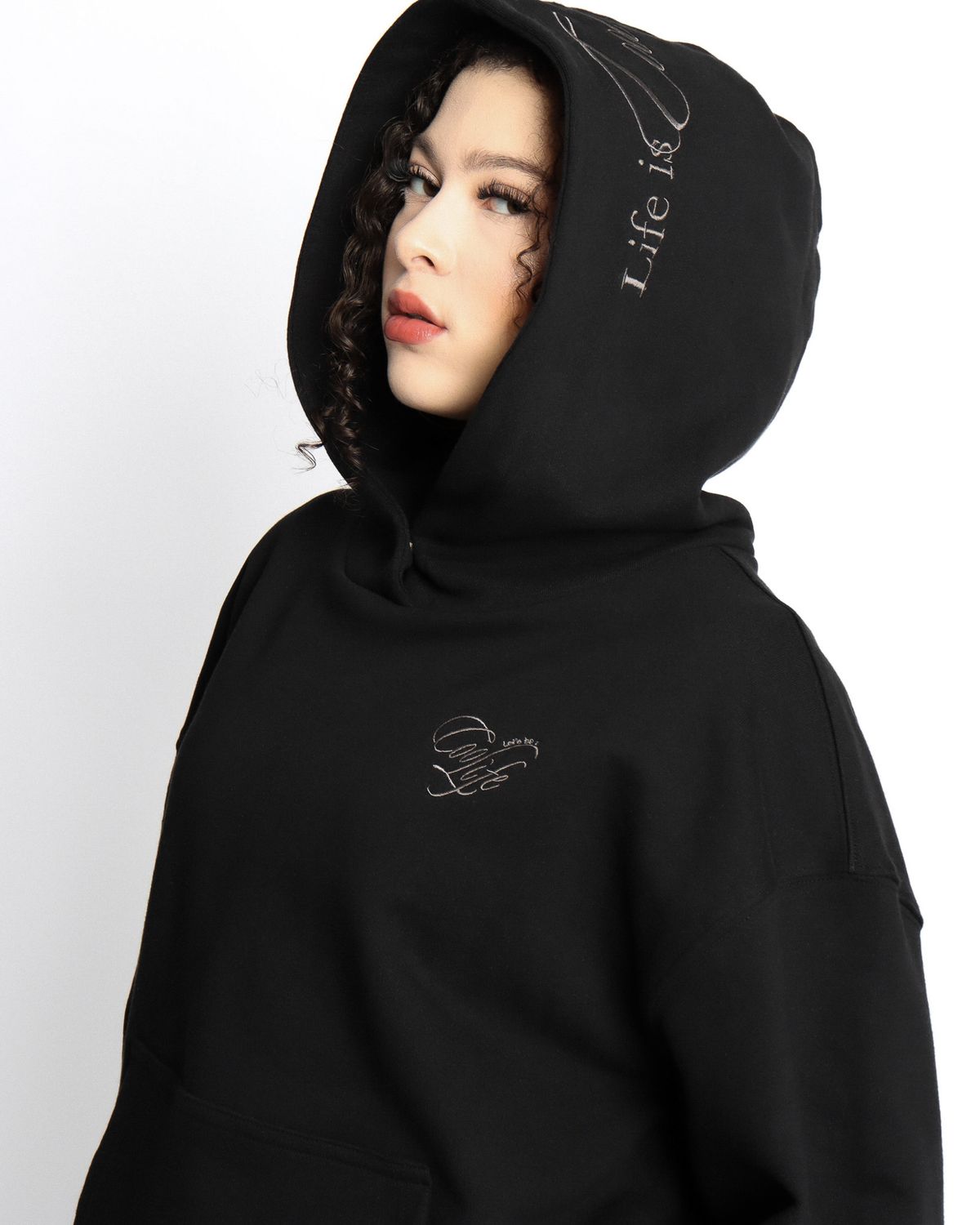 쿨시스(COOLSIS) CS COOL LIFE HOODIE-040 (BLACK)