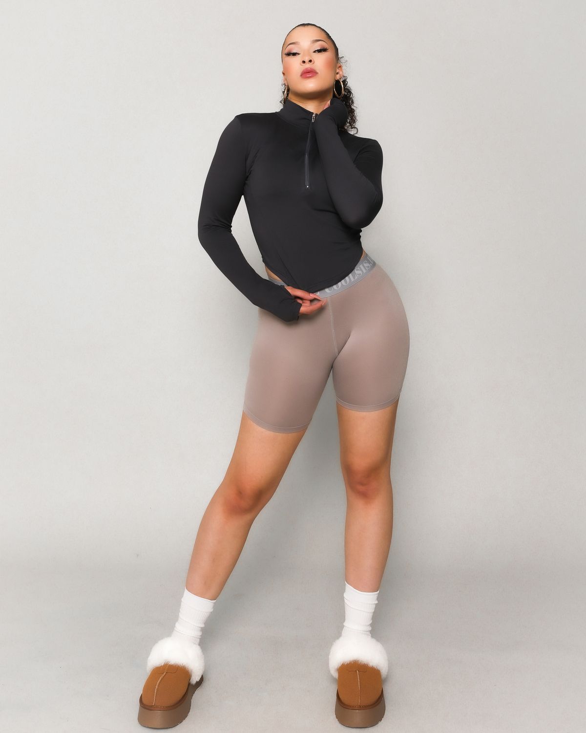 쿨시스(COOLSIS) CS +7℃ SOFT HEAT ZIP TOP-039 (CHARCOAL)