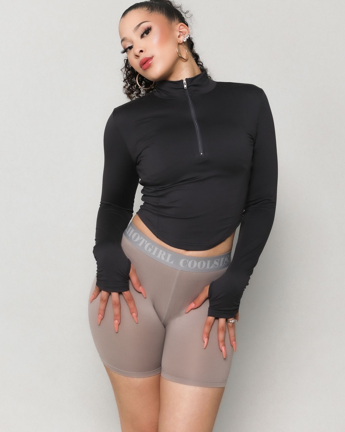쿨시스(COOLSIS) CS +7℃ SOFT HEAT ZIP TOP-039 (CHARCOAL)