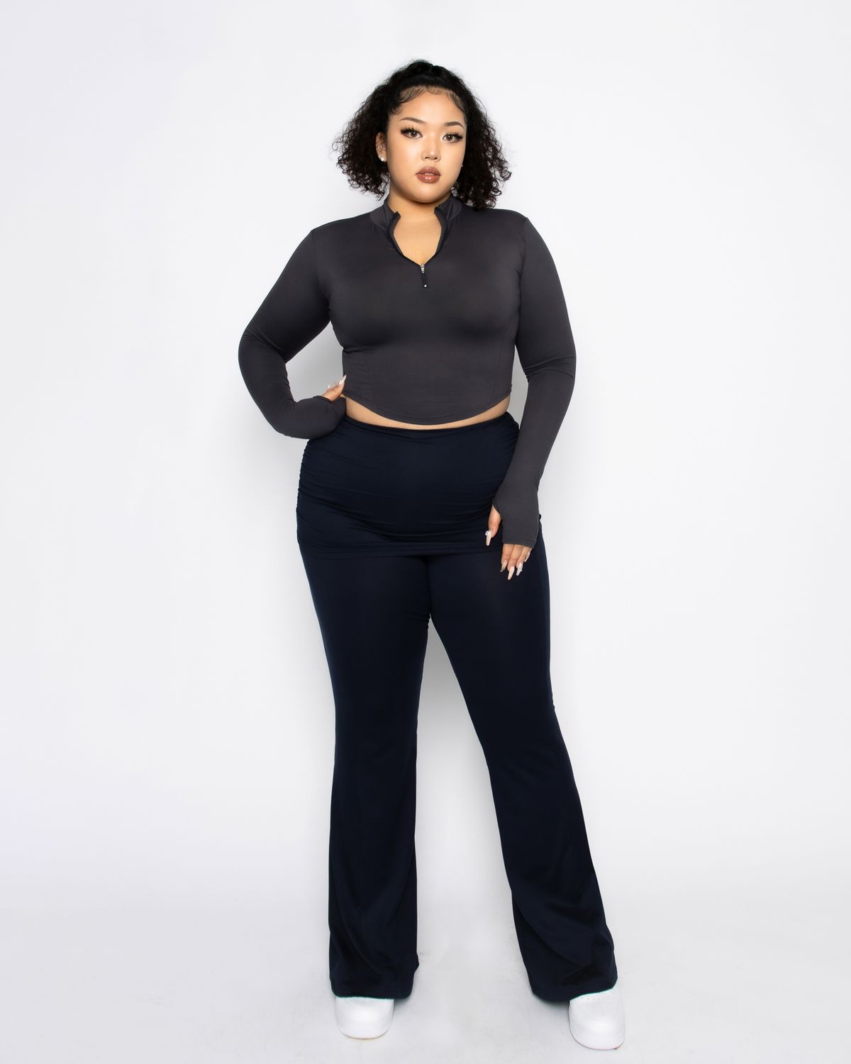 쿨시스(COOLSIS) CS +7℃ SOFT HEAT ZIP TOP-039 (CHARCOAL)