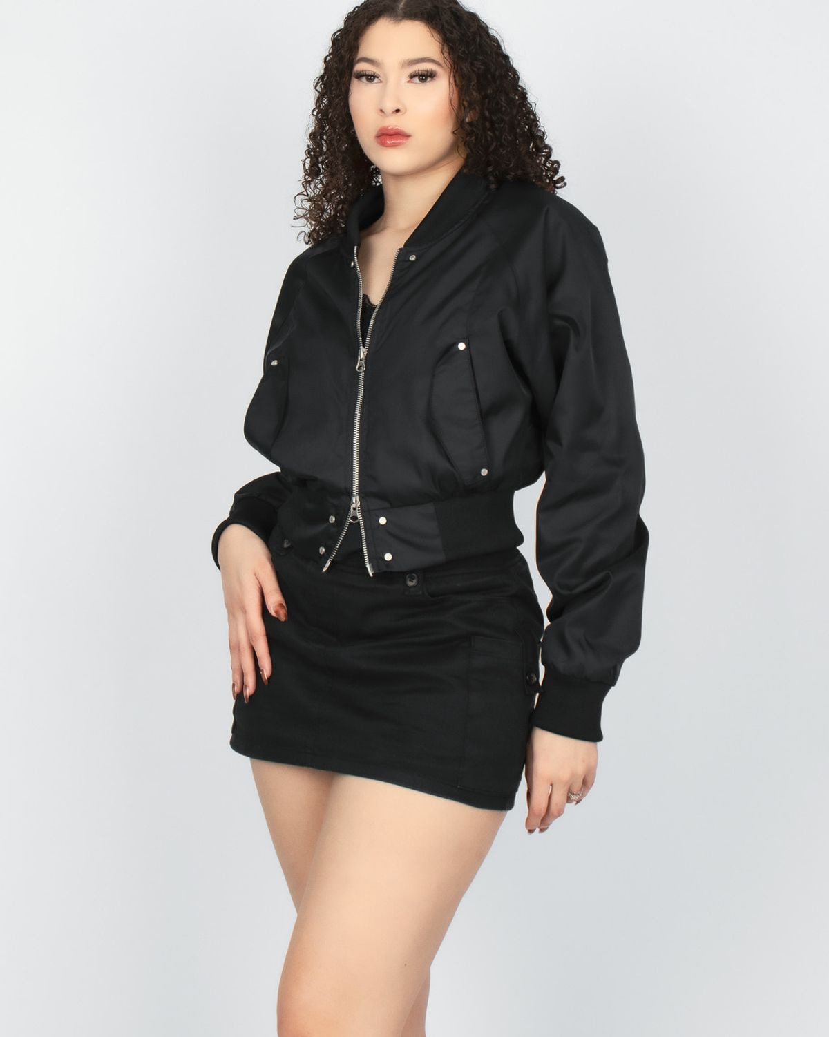 쿨시스(COOLSIS) CS NYLON CROP JACKET-015