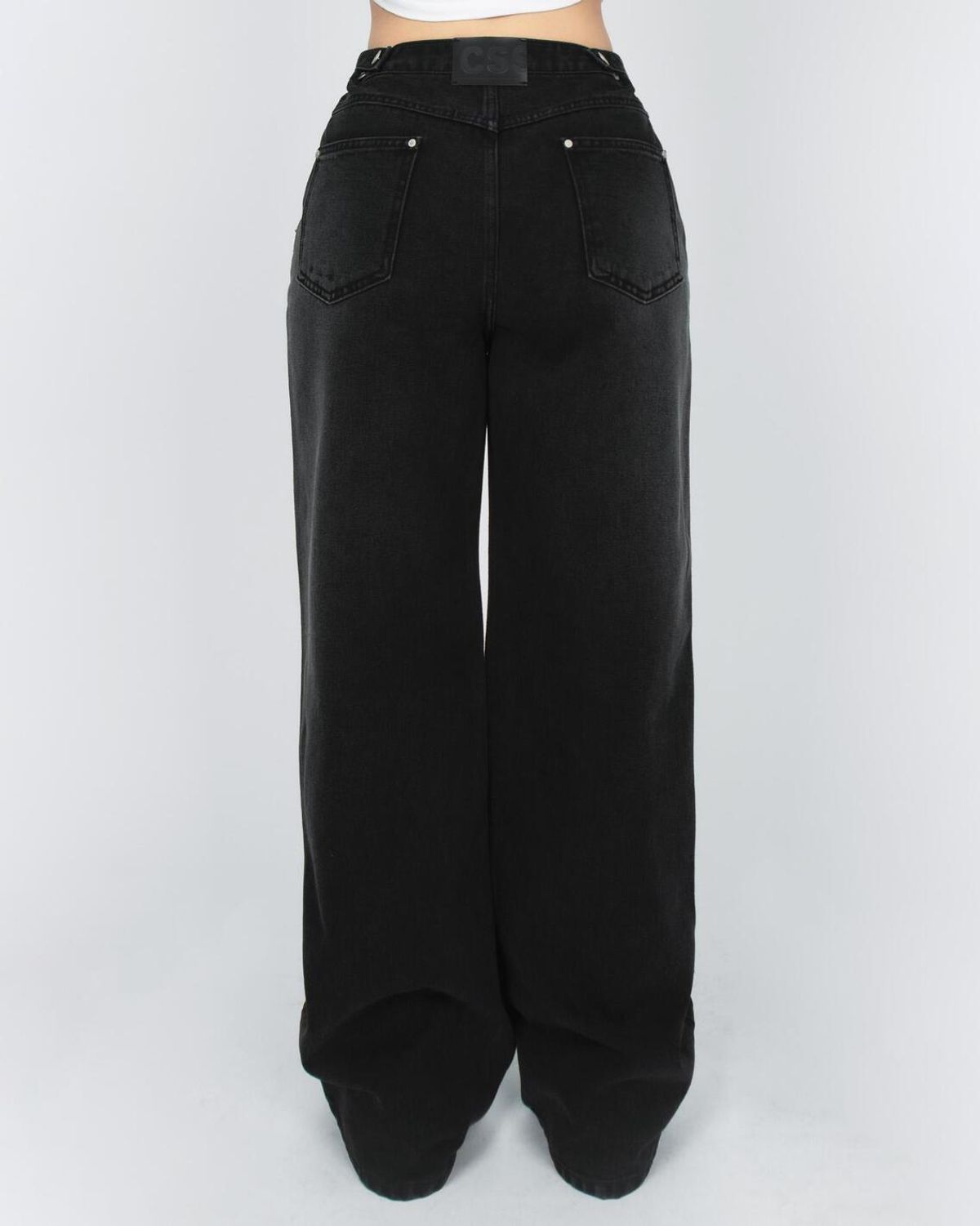쿨시스(COOLSIS) CS BLACK WIDE JEANS-045
