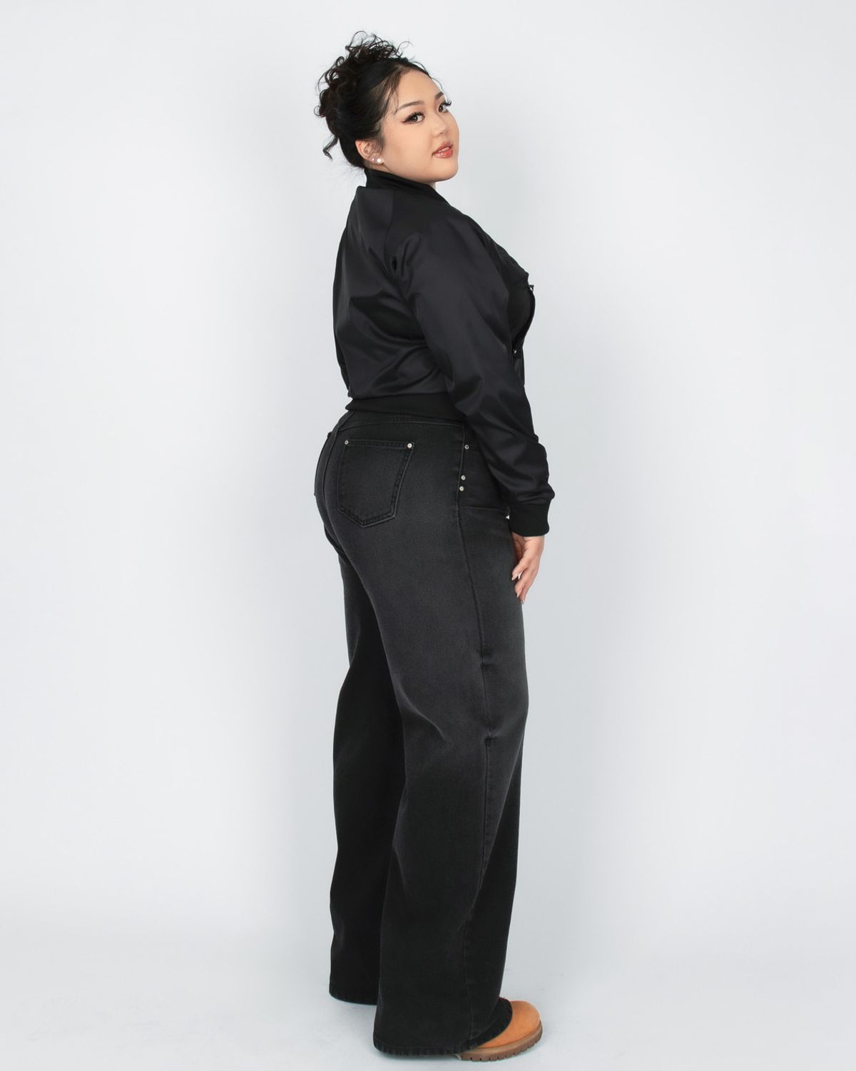 쿨시스(COOLSIS) CS BLACK WIDE JEANS-045