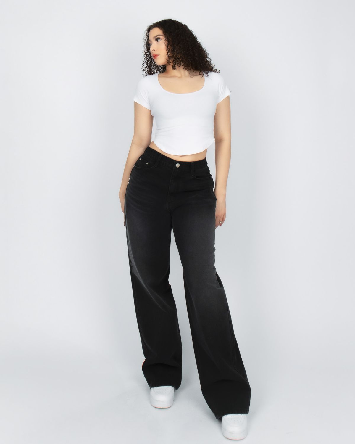 쿨시스(COOLSIS) CS BLACK WIDE JEANS-045