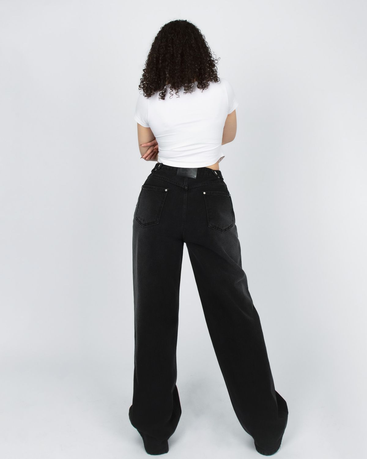 쿨시스(COOLSIS) CS BLACK WIDE JEANS-045