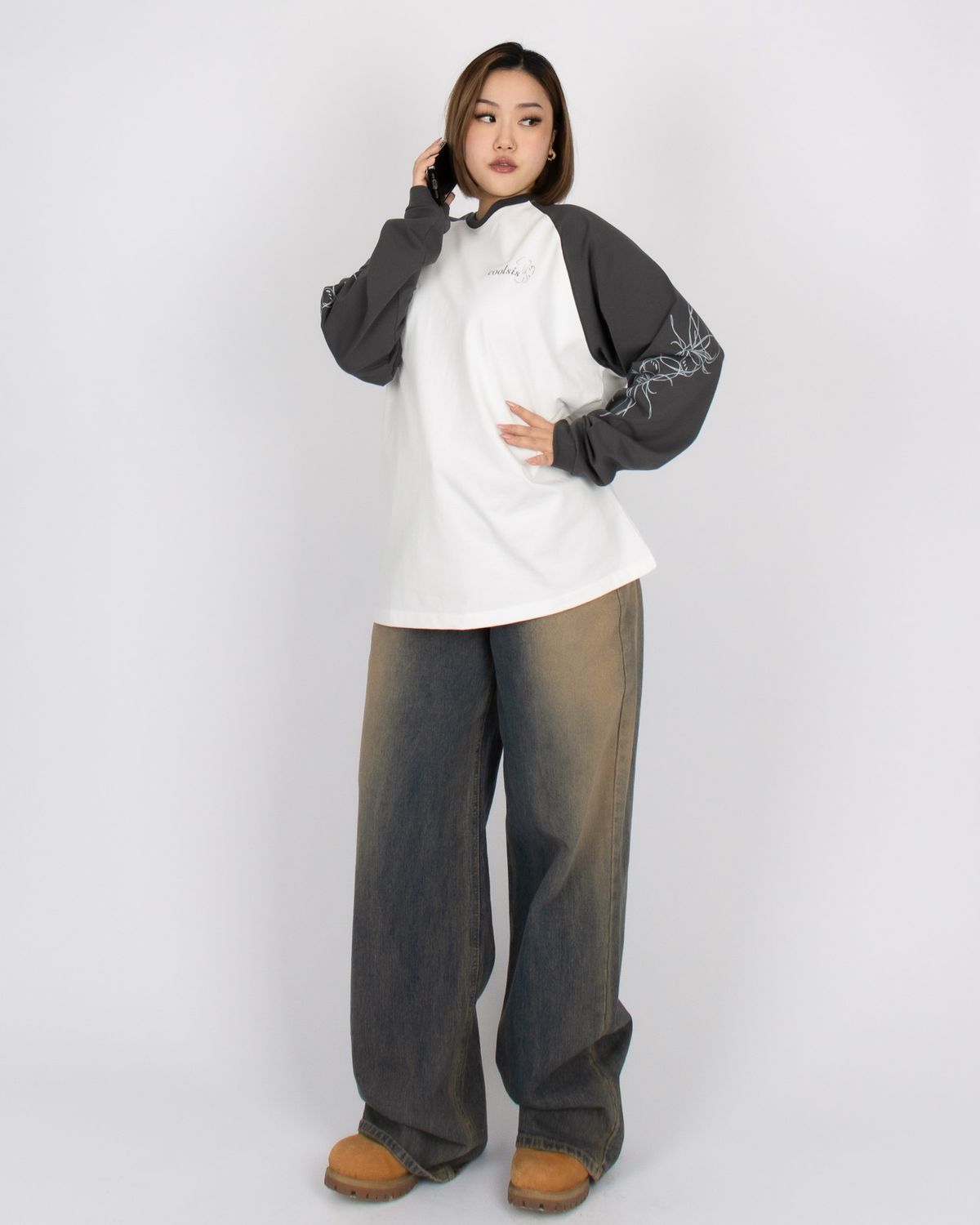쿨시스(COOLSIS) CS TATTOO LOOSE TOP-038 (OREO)