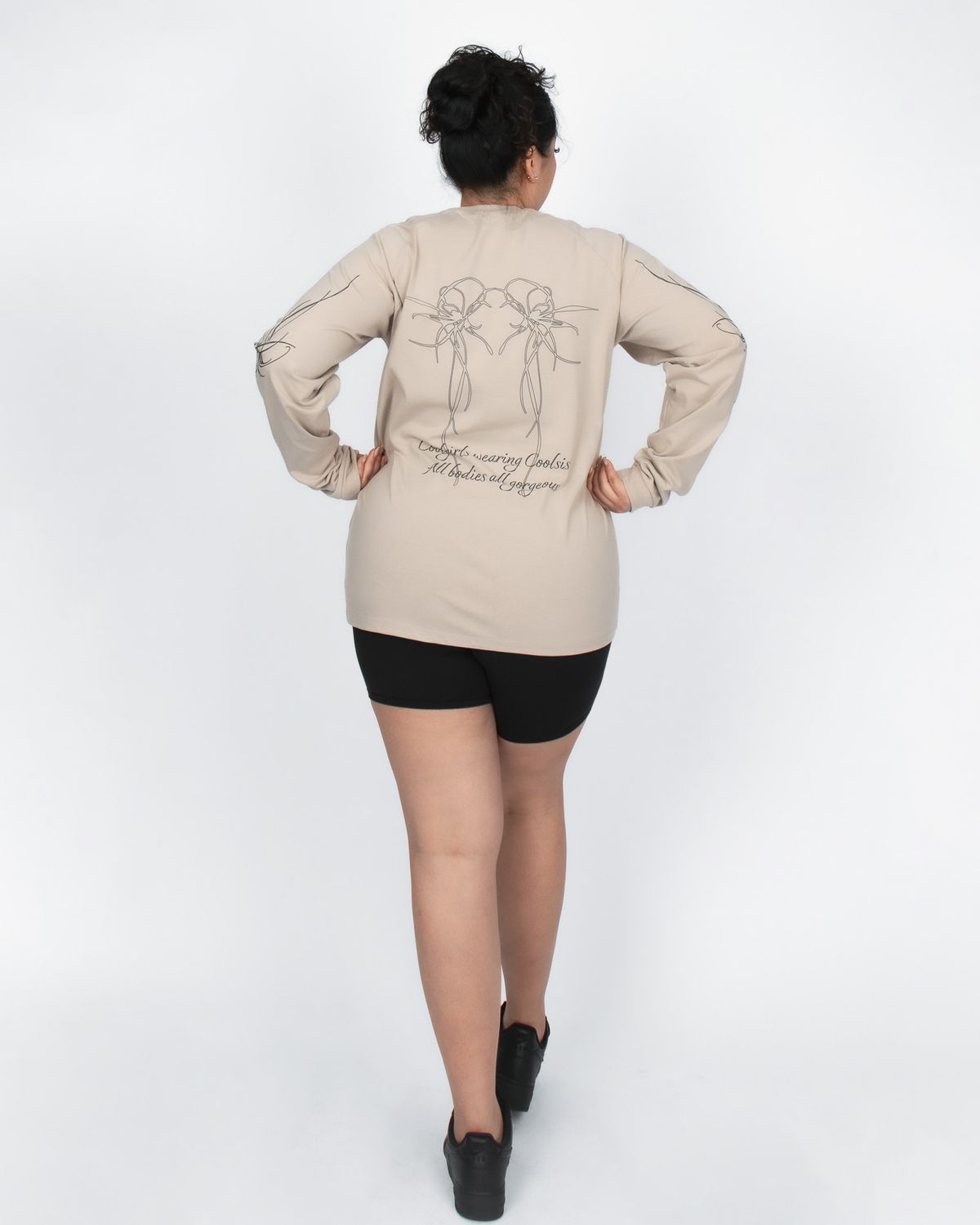 쿨시스(COOLSIS) CS TATTOO LOOSE TOP-038 (BEIGE)