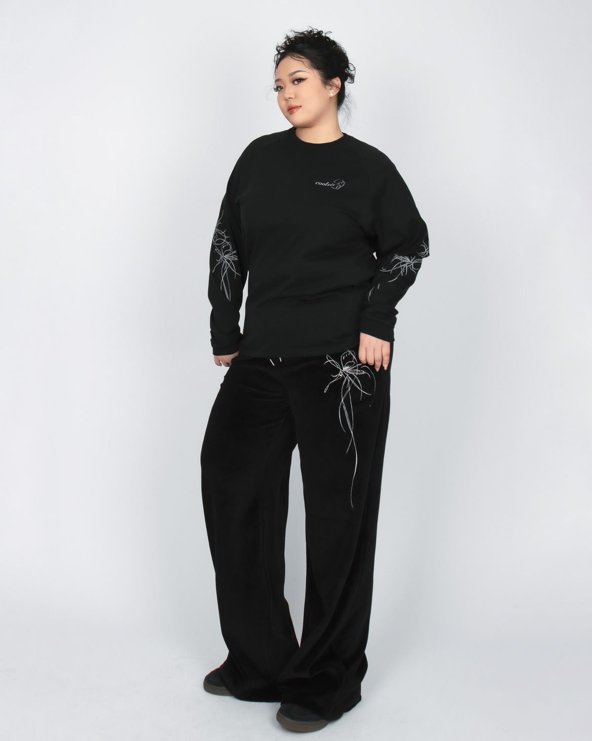 쿨시스(COOLSIS) CS TATTOO LOOSE TOP-038 (BLACK)