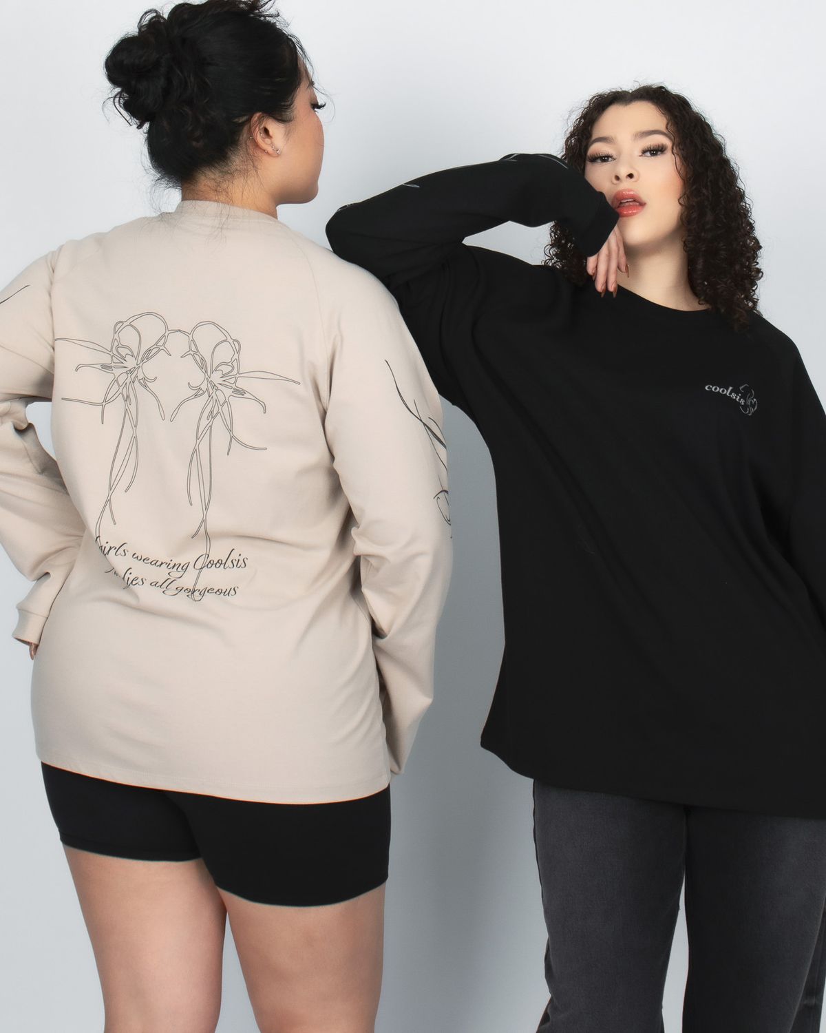 쿨시스(COOLSIS) CS TATTOO LOOSE TOP-038 (BLACK)