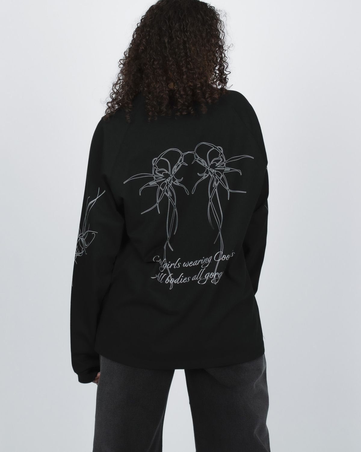 쿨시스(COOLSIS) CS TATTOO LOOSE TOP-038 (BLACK)