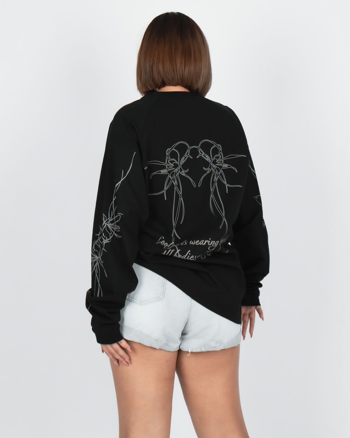 쿨시스(COOLSIS) CS TATTOO LOOSE TOP-038 (BLACK)