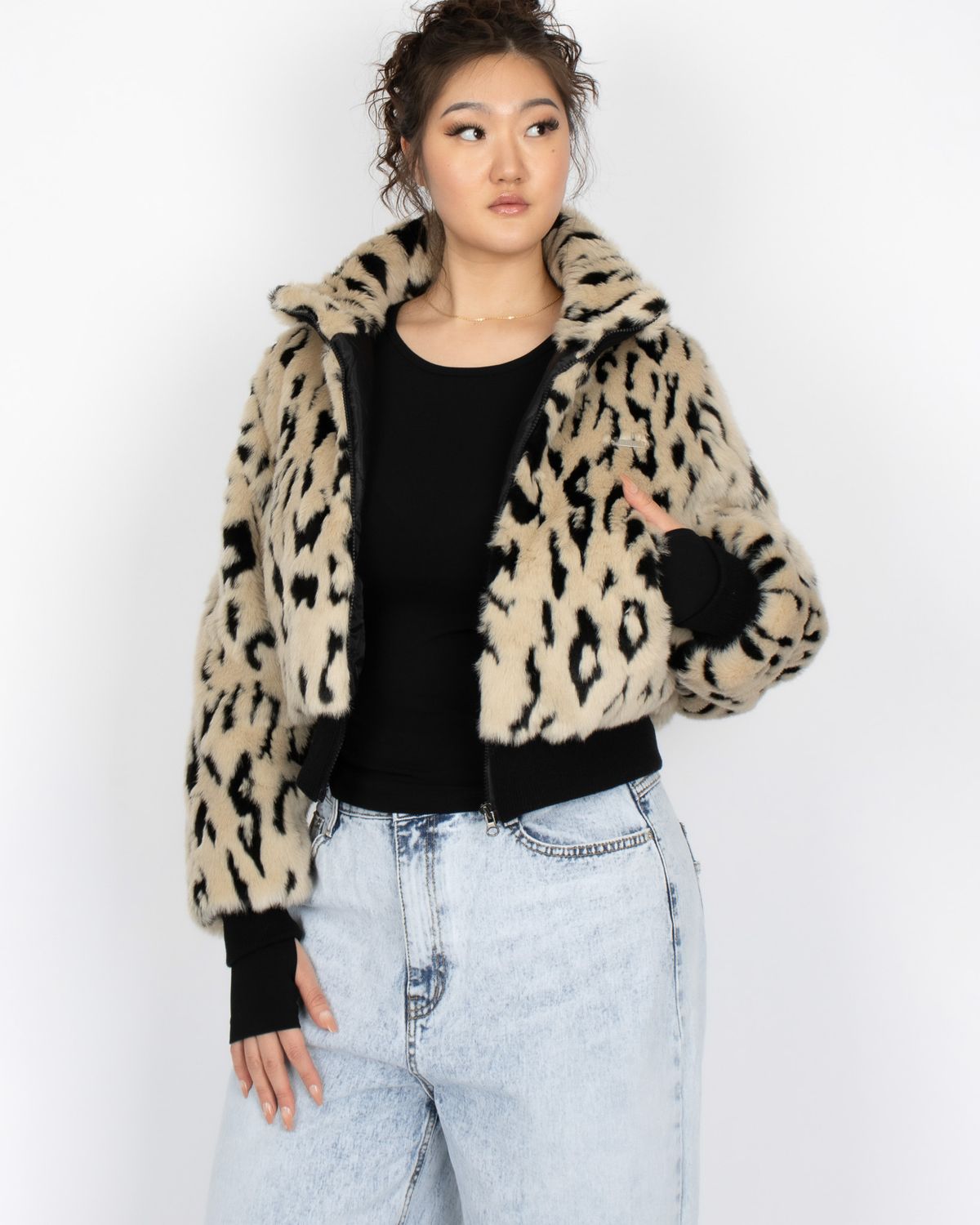 쿨시스(COOLSIS) CS LEOPARD FUR JACKET-014