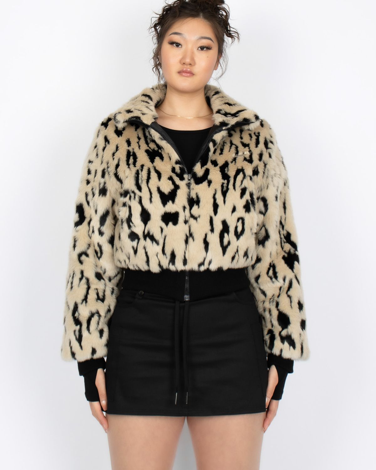 쿨시스(COOLSIS) CS LEOPARD FUR JACKET-014